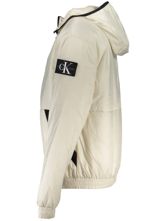 "Calvin Klein Jacken im Sale | Calvin Klein Eco Kapuzenjacke Beige online kaufen"|Planet-Deluxe