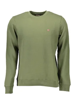 "Napapijri Bio-Baumwolle Sweatshirt in Salbeigrün"