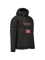 Schwarze Herrenjacke mit Kapuze