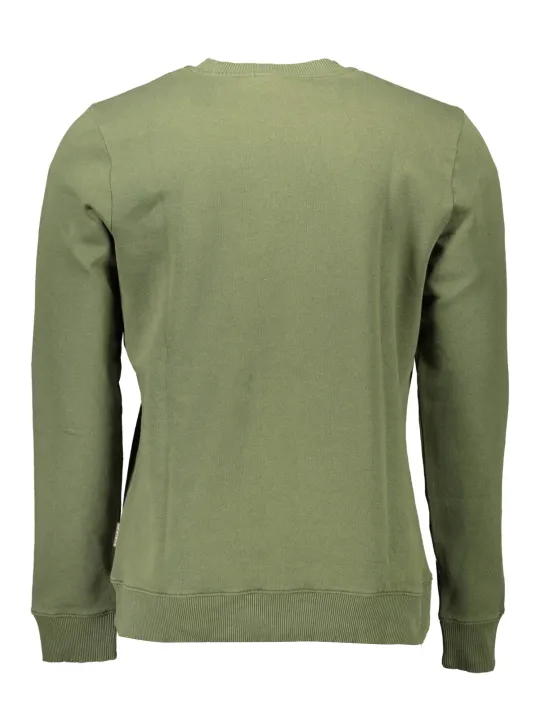 "Napapijri Bio-Baumwolle Sweatshirt in Salbeigrün"