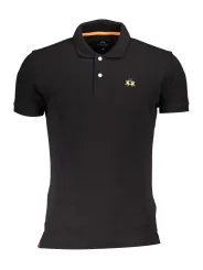 "La Martina Schwarzes Slim Fit Polo - Kurzarm Eleganz"