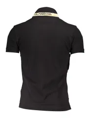 "La Martina Schwarzes Slim Fit Polo - Kurzarm Eleganz"
