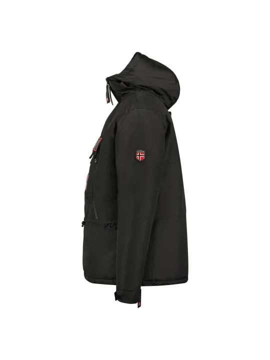 Schwarze Herren Kapuzenjacke Outdoorjacke
