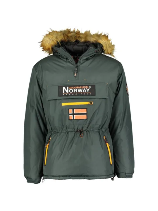 Graue Herren Winterjacke mit Kapuze