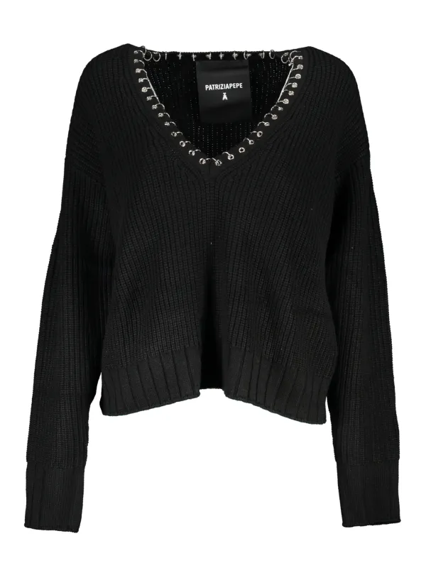 "Patrizia Pepe Blusen im Sale | Patrizia Pepe 2K0219K134_NEK103NERO online kaufen"|Planet-Deluxe