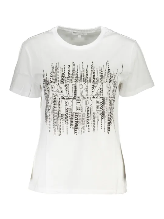 "Patrizia Pepe Startseite im Sale | PATRIZIA PEPE DAMEN KURZARM T-SHIRT WEISS online kaufen"|Planet-Deluxe