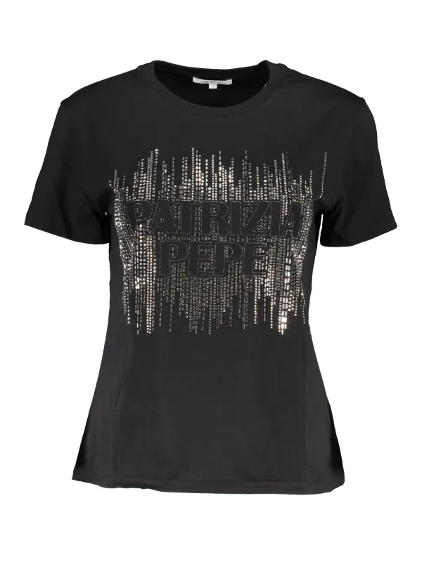 "Patrizia Pepe T-Shirts im Sale | Patrizia Pepe 2M4341J043_NEK103NERO online kaufen"|Planet-Deluxe