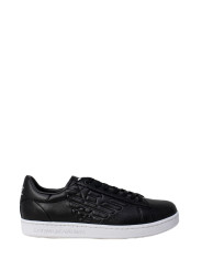 Schwarze EA7 Leder Sneaker