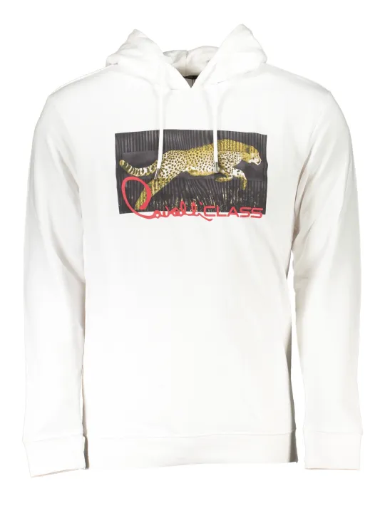 "Cavalli Class Startseite im Sale | CAVALLI CLASS WEISSES SWEATSHIRT FÜR HERREN MIT REISSVERSCHLUSS online kaufen"|Planet-Deluxe