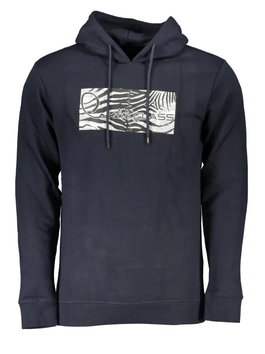 "Cavalli Class Sweatshirts im Sale | Cavalli Class Hoodie Eleganz Marineblau online kaufen"|Planet-Deluxe