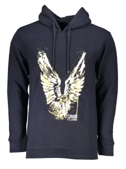 "Cavalli Kapuzensweatshirt mit Flügeln - Luxuriöser Stil"