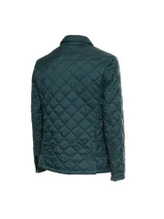 Grüne gesteppte Husky Winterjacke wendbar