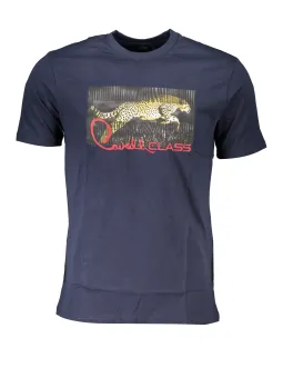 "Cavalli Class Herren T-Shirt: Stil & Komfort in Blau"