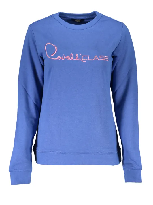 "Cavalli Class Startseite im Sale | CAVALLI CLASS DAMEN-SWEATSHIRT MIT REISSVERSCHLUSS BLAU online kaufen"|Planet-Deluxe