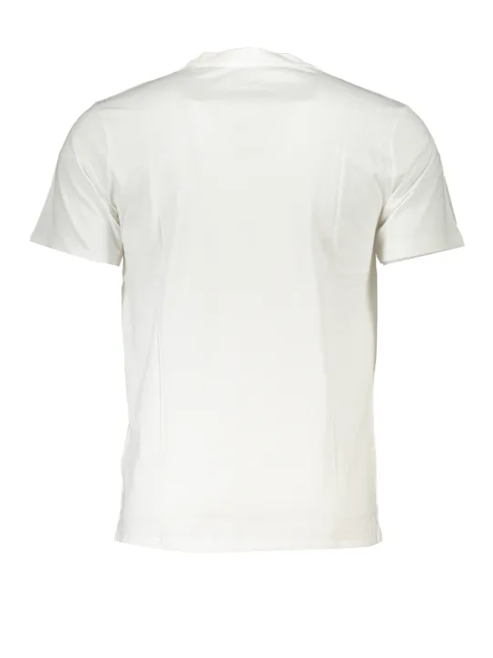 "Cavalli Class T-Shirts im Sale | Cavalli Class Weißes Luxus T-Shirt mit Auto-Design online kaufen"|Planet-Deluxe