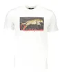 "Cavalli Class T-Shirts im Sale | Cavalli Class Weißes Luxus T-Shirt mit Logo-Print online kaufen"|Planet-Deluxe