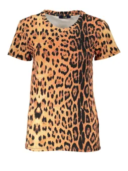 "Cavalli Class Leopardenprint T-Shirt – Stilvoll & Exklusiv"