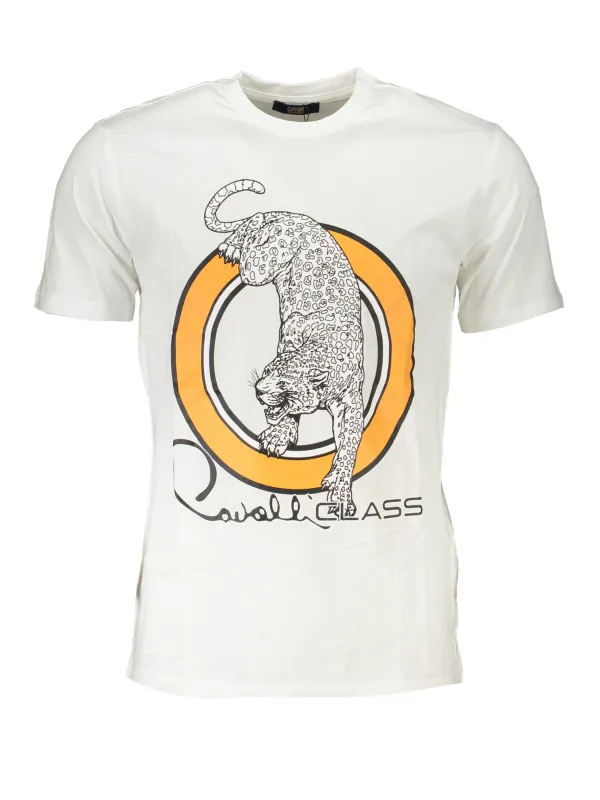 "Cavalli Class Kurzarm T-Shirt - Normale Passform, Rundhals"