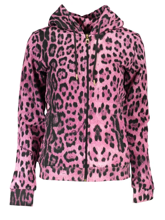 Luxus Cavalli Class Hoodie mit stilvollen Kontrastdetails