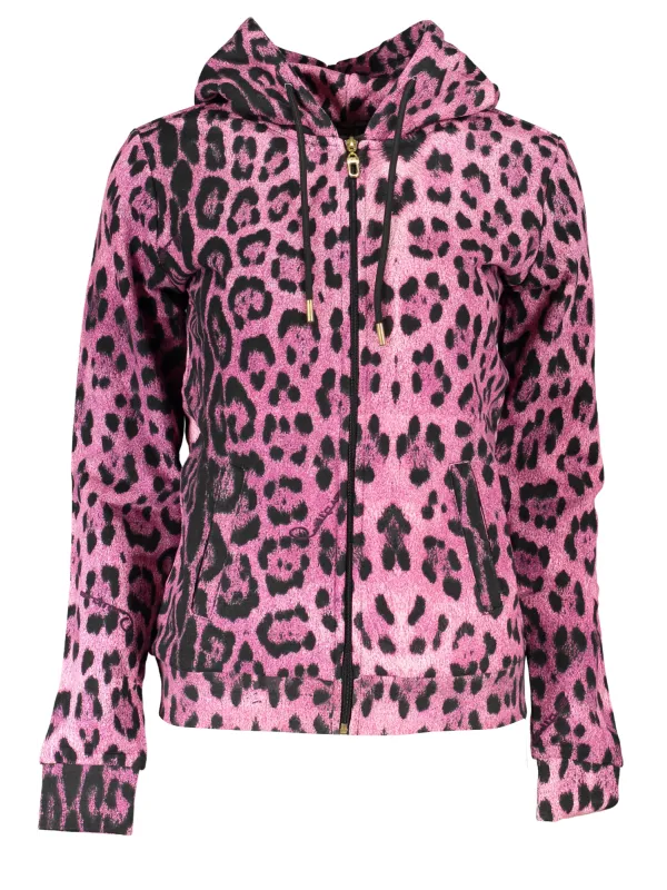 Luxus Cavalli Class Hoodie mit stilvollen Kontrastdetails