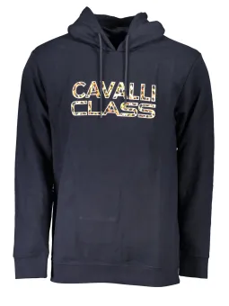 Luxus Hoodie Cavalli Class mit 3D-Logo & Kängurutasche