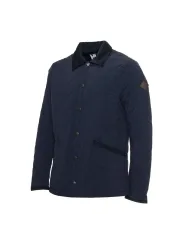 Blauer gesteppter Husky Herrenjacke vorne