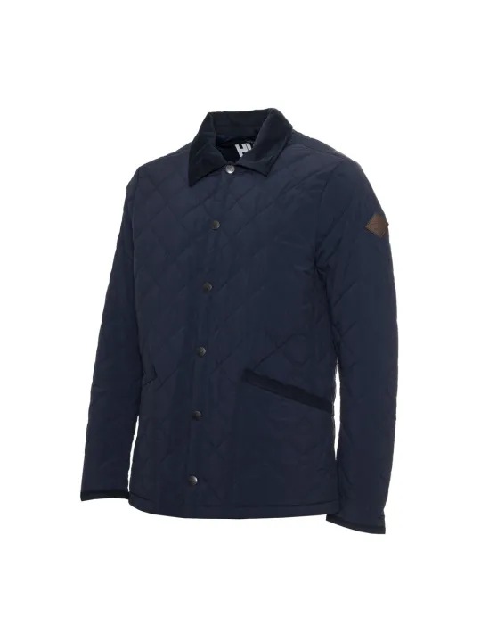 Blauer gesteppter Husky Herrenjacke vorne