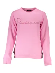 "Cavalli Class Sweatshirts im Sale | Cavalli Class Luxus Rosa Pullover online kaufen"|Planet-Deluxe