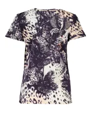 "Cavalli Class T-Shirts im Sale | Cavalli Class Leopardenschmetterling TShirt online kaufen"|Planet-Deluxe