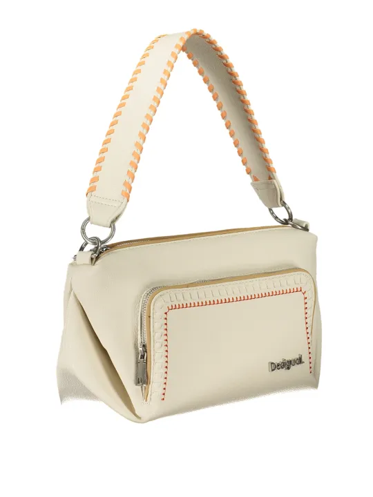 "Desigual Einzelstücke & Seltenheiten im Sale | Desigual Elegance: Creme-Orange Handtasche mit Vielseitigkeit online kaufen"|Planet-Deluxe
