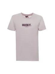 Rosa Husky T-Shirt mit Aufschrift
