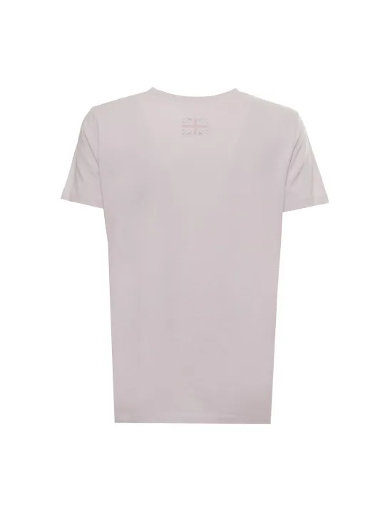 Rosa Gradient Baumwoll-T-Shirt Damen
