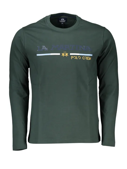 "LA MARTINA T-Shirts im Sale | LA MARTINA Polo Crew Grün T-Shirt online kaufen"|Planet-Deluxe
