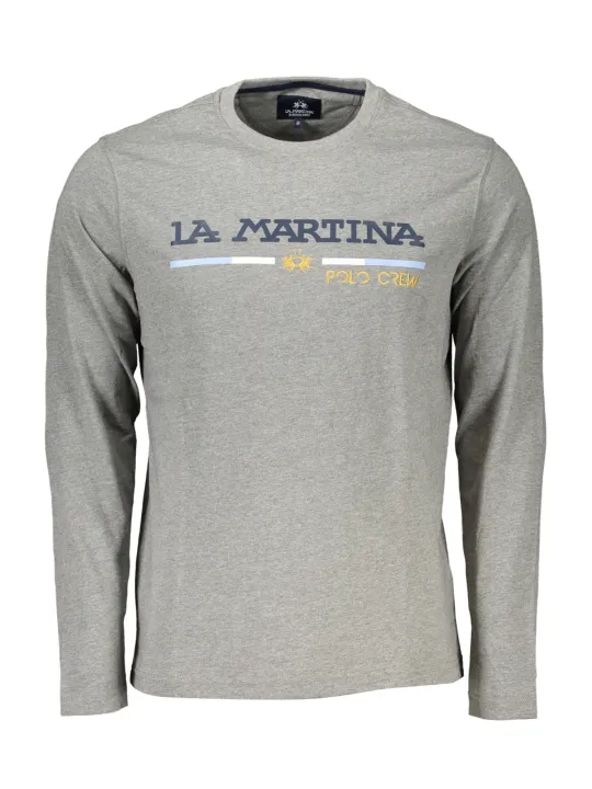 "LA MARTINA Startseite im Sale | LA MARTINA HERREN-LANGARM-T-SHIRT GRAU online kaufen"|Planet-Deluxe