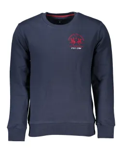 Marineblaues LA MARTINA Sweatshirt mit Rotem Logo