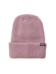 Rosa Husky Fleece Beanie Mütze