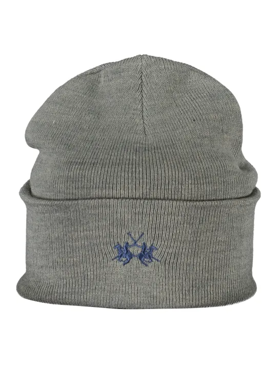 "LA MARTINA Caps & Mützen im Sale | LA MARTINA Graue Beanie mit Stickerei online kaufen"|Planet-Deluxe
