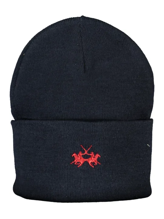 "LA MARTINA Caps & Mützen im Sale | La Martina Marineblau Beanie mit Roter Stickerei online kaufen"|Planet-Deluxe