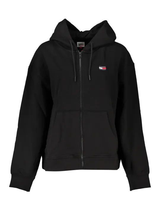 "Tommy Hilfiger Startseite im Sale | TOMMY HILFIGER SCHWARZES ZIP-SWEATSHIRT FÜR DAMEN online kaufen"|Planet-Deluxe