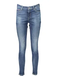 "Tommy Hilfiger Jeans im Sale | **Tommy Hilfiger Nora Röhrenjeans DW0DW16039_BL1BK – Moderne Skinny Jeans mit Mittlerer Leibhöhe und 5-Taschen-Design** online kaufen"|Planet-Deluxe