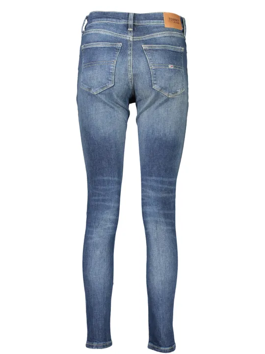 "Tommy Hilfiger Jeans im Sale | **Tommy Hilfiger Nora Röhrenjeans DW0DW16039_BL1BK – Moderne Skinny Jeans mit Mittlerer Leibhöhe und 5-Taschen-Design** online kaufen"|Planet-Deluxe