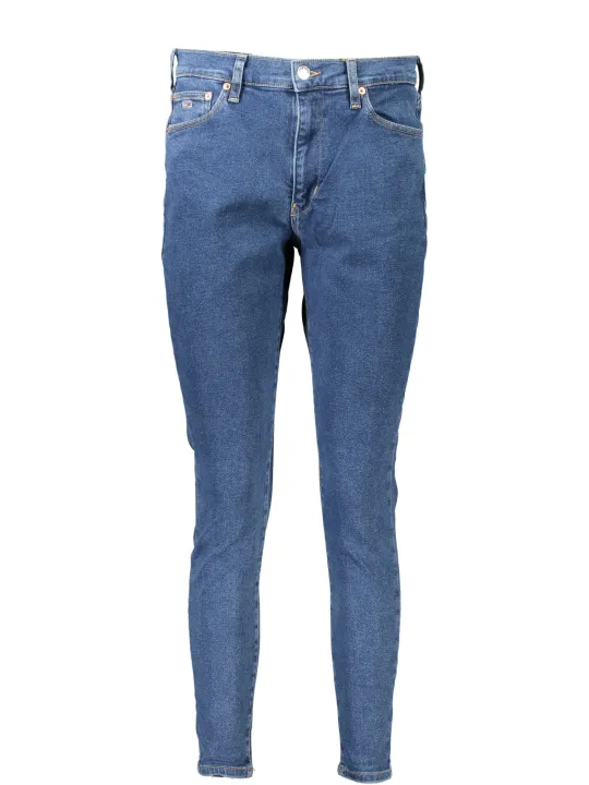 "Tommy Hilfiger Jeans im Sale | Tommy Hilfiger Sylvia Super Skinny Jeans DW0DW14793_BL1A5 – Hochtaillierte Denim mit Stickereien und ikonischem Logo, Perfekt  online kaufen"|Planet-Deluxe