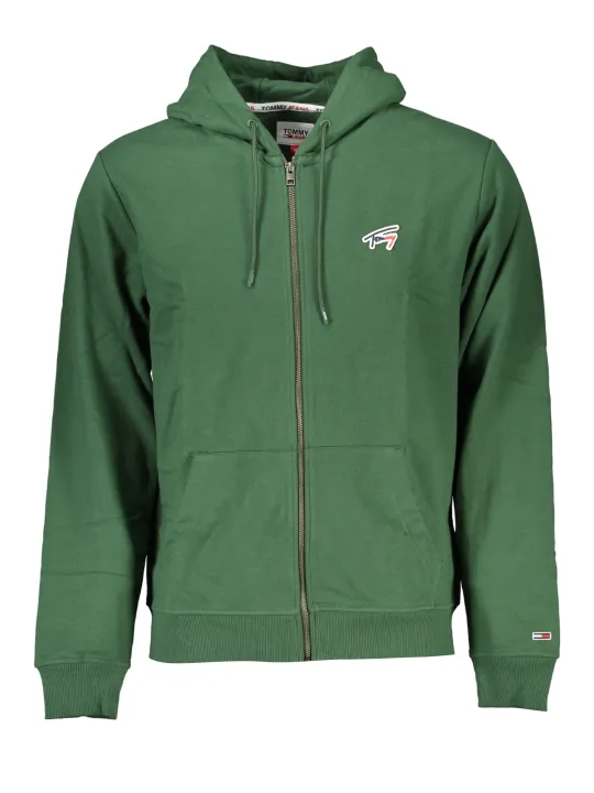 "Tommy Hilfiger Startseite im Sale | TOMMY HILFIGER HERREN-SWEATSHIRT MIT GRÜNEM ZIP online kaufen"|Planet-Deluxe