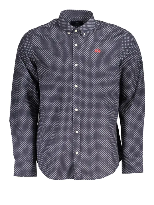 "LA MARTINA Hemden im Sale | La Martina Navy Polka Dot Langarmhemd online kaufen"|Planet-Deluxe