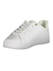 "Tommy Hilfiger Sneakers im Sale | Tommy Hilfiger Damen Sneaker FW0FW07634F_BIYBS - Weiß mit Goldakzenten, Zeitloser Stil und Komfort für jeden Tag online kaufen"|Planet-Deluxe