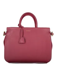 Elegante Coccinelle Handtasche in Beerenfarbe aus Leder
