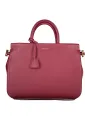Elegante Coccinelle Handtasche in Beerenfarbe aus Leder