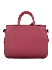 Elegante Coccinelle Handtasche in Beerenfarbe aus Leder