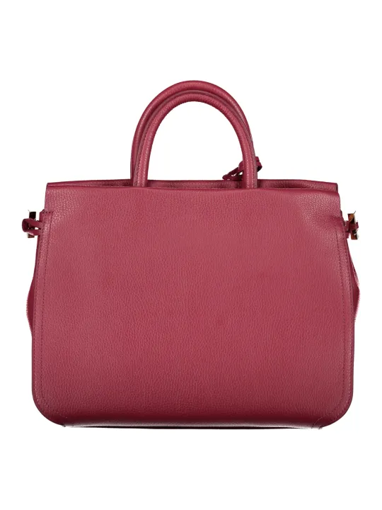 Elegante Coccinelle Handtasche in Beerenfarbe aus Leder