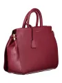 Elegante Coccinelle Handtasche in Beerenfarbe aus Leder